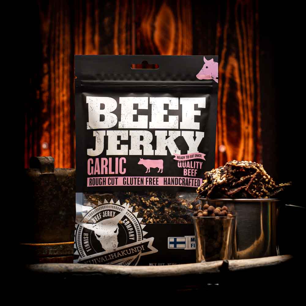 Kuivalihakundi Beef Jerky - Garlic - 150g